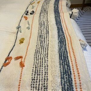 Elegant Multicolor Striped Throw Blanket